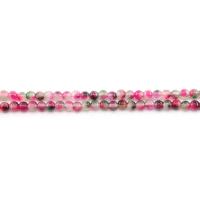 Джейд Радуга, разноцветный нефрит, Круглая, полированный, DIY, розовый кармин, 6mm, Приблизительно 62ПК/Strand, продается Strand