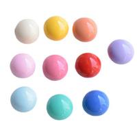 Mobile Phone DIY Decoration, Resin, Round, painted 8mm 