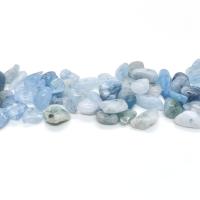 Aquamarin Perlen, Bruchstück, poliert, DIY, blau, 5x8mm, ca. 222PCs/Strang, verkauft von Strang