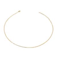 Stainless Steel Chain Necklace, 304 Stainless Steel, with 1.97inch extender chain, 18K gold plated, fashion jewelry & for woman, golden, 2mm Approx 6.3 Inch, Approx 17.72 Inch 