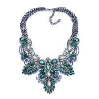 Rhinestone Zinc Alloy Necklace, with 2.76inch extender chain, fashion jewelry & for woman & with rhinestone Approx 16.93 Inch 