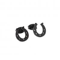 Stainless Steel Stud Earring, 304 Stainless Steel, Horseshoes, Vacuum Ion Plating, fashion jewelry & for woman 