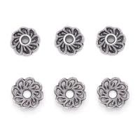 Zinc Alloy Bead Caps, Flower, antique silver color plated, DIY, 9mm, Approx 