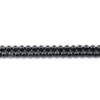 Natürlicher Turmalin Perlen, rund, poliert, verschiedenen Qualitäten für die Wahl & DIY & verschiedene Größen vorhanden, schwarz, Länge:ca. 38 cm, verkauft von Strang