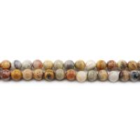 Natürliche verrückte Achat Perlen, Verrückter Achat, rund, poliert, DIY & verschiedene Größen vorhanden, gemischte Farben, Länge:ca. 38 cm, verkauft von Strang