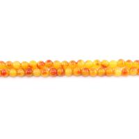 Джейд Радуга, разноцветный нефрит, Круглая, полированный, DIY, оранжевый, 10mm, Приблизительно 38ПК/Strand, продается Strand