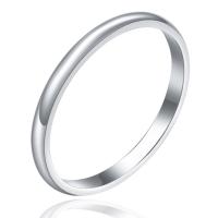 Tungsten Steel Finger Ring, plated & for woman 2mm 