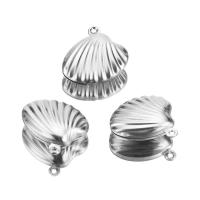 Titanium Steel Pendants, Shell, plated 
