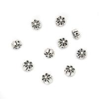 Zinc Alloy Flower Beads, antique silver color plated, DIY, 6.1mm, Approx 