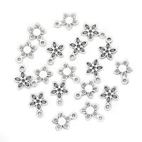 Zinc Alloy Flower Pendants, antique silver color plated, Unisex Approx 