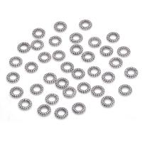 Zinc Alloy Spacer Beads, Donut, antique silver color plated, DIY, 6mm, Approx 