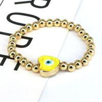 Evil Eye Schmuck Armband, Messing, mit Lampwork, blöser Blick, goldfarben plattiert, für Frau, keine, Länge:6.69 ZollInch, verkauft von PC