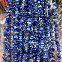 Gemstone Chips, Lapis Lazuli, irregular, polished, DIY, dark blue Approx 80 cm, Approx 