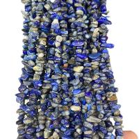 Gemstone Chips, Lapis Lazuli, irregular, polished, DIY, dark blue Approx 80 cm, Approx 