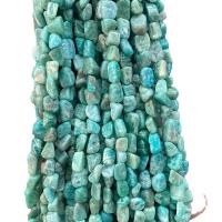 Gemstone Chips, ​Amazonite​, irregular, polished, DIY, blue Approx 40 cm, Approx 