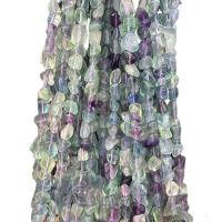 Gemstone Chips, Natural Fluorite, irregular, polished, DIY, mixed colors Approx 40 cm, Approx 55/Strand 