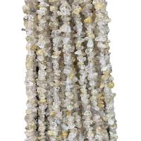 Chips de pierres précieuses , quartz rutile, Irrégulière, poli, DIY Environ 80 cm, Environ Vendu par brin