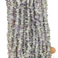 Edelstein-Chips, violetter Chalzedon, Unregelmäßige, poliert, DIY, violett, 3x5mm, Länge:ca. 80 cm, ca. 300PCs/Strang, verkauft von Strang