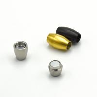 Titanium Steel Magnetic Clasp, Vacuum Ion Plating 3mm Approx 6mm 