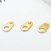 Brass Connector, real gold plated nickel, lead & cadmium free 