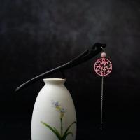 Hair Stick, Wood, with Acetate & Zinc Alloy & for woman, 180mm 