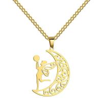 Stainless Steel Jewelry Necklace, 304 Stainless Steel, 18K gold plated, fashion jewelry & Unisex cm 