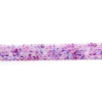 Regenbogen Jade, rund, poliert, DIY, violett, 4mm, ca. 90PCs/Strang, verkauft von Strang