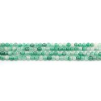 Regenbogen Jade, rund, poliert, DIY, grün, 4mm, ca. 90PCs/Strang, verkauft von Strang
