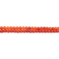 Gefärbter Marmor Perlen, rund, poliert, DIY, rot, 10mm, ca. 38PCs/Strang, verkauft von Strang