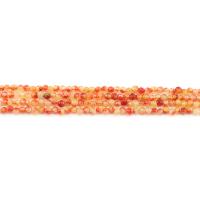 Джейд Радуга, разноцветный нефрит, Круглая, полированный, DIY & граненый, оранжевый, 4mm, Приблизительно 90ПК/Strand, продается Strand