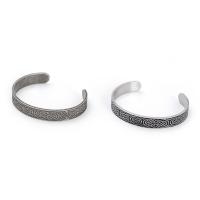 Titanium Steel Cuff Bangle, fashion jewelry & for man 10mm, Inner Approx 62mm 