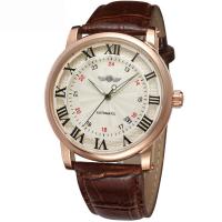 Men Wrist Watch, Zinc Alloy, with Leather & Glass, waterproofless & Chinese movement & for man Approx 9.84 Inch 