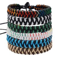 Fashion Create Wax Cord Bracelets, Waxed Cotton Cord, 6 pieces & fashion jewelry & Unisex, 8mm Approx 11.02 Inch 