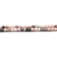 Zebra-Jaspis Perle, Zebra Jaspis, rund, poliert, DIY & verschiedene Größen vorhanden, gemischte Farben, Länge:ca. 38 cm, verkauft von Strang