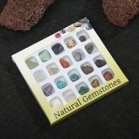 Edelstein Mineralien Specimen, DIY, gemischte Farben, 130x120x13mm, 20PCs/Box, verkauft von Box