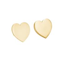 Titanium Steel Earrings, Heart, Vacuum Ion Plating, fashion jewelry & for woman 