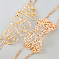 Zinc Alloy Necklace, with 7.3cm extender chain, plated, fashion jewelry & for woman 56mm .4 cm 