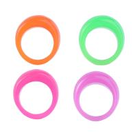 Resin Finger Ring, 4 pieces & fashion jewelry & for woman, multi-colored, 17mm 
