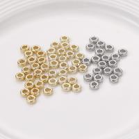 Brass Spacer Beads, Donut, plated, DIY 6mm 