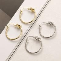 Brass Hoop Earring, plated, for woman 25mm 