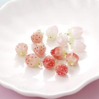 Harz Perlen Schmuck, Erdbeere, Epoxidharzklebstoff, unisex, keine, 12x18mm, verkauft von PC