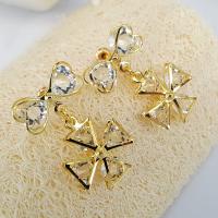 Zinc Alloy Drop Earring, with Acrylic, plated, for woman 