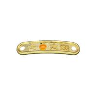 Zinc Alloy Connector Bar, Snake, gold color plated 