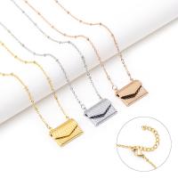 Fashion Locket Necklace, 304 Stainless Steel, with 1.97inch extender chain, Vacuum Ion Plating, fashion jewelry & for woman Approx 17.72 Inch 