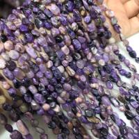 Natürliche Charoit Perlen, Unregelmäßige, poliert, DIY, violett, 8mm, Länge:38 cm, verkauft von PC