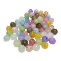 Crackle Glass Beads, Round, DIY 10mm, Approx 