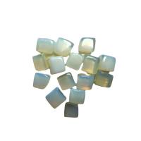 Sea Opal Decoration,  Square, for home and office white, 15-30mm 