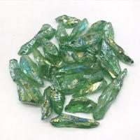 Cuarzo natural Espécimen de Minerales, Irregular, chapado, verde, 30-50mm, Vendido por UD
