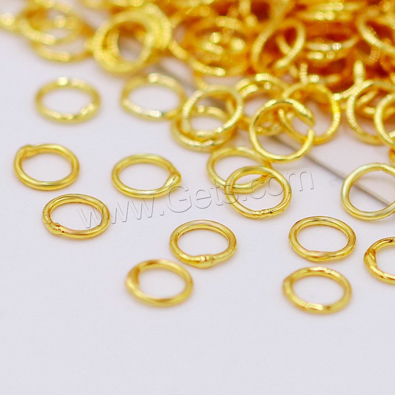 Brass Soldered Jump Ring, plated, DIY & different size for choice, more colors for choice, Sold By PC