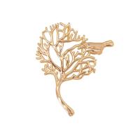 Brass Jewelry Pendants, Branch, gold color plated, Unisex & hollow, golden Approx 